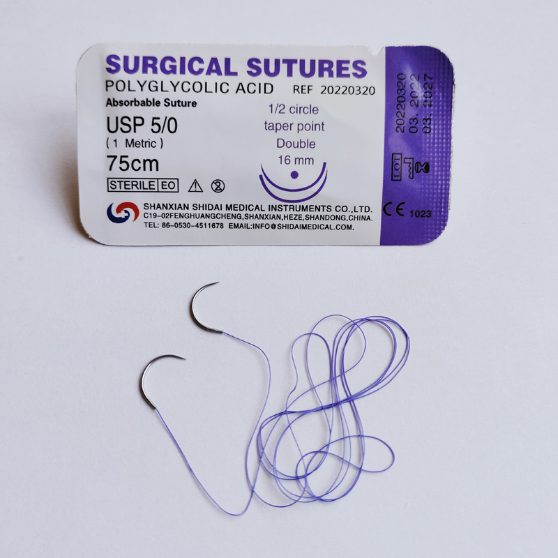 polyglycolic acid suture 5/0